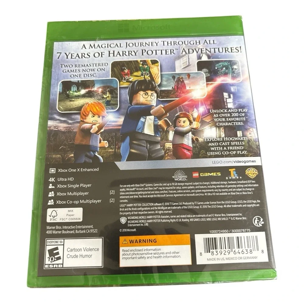 Lego Harry Potter Collection Remastered for Microsoft Xbox One /2018 New /Sealed